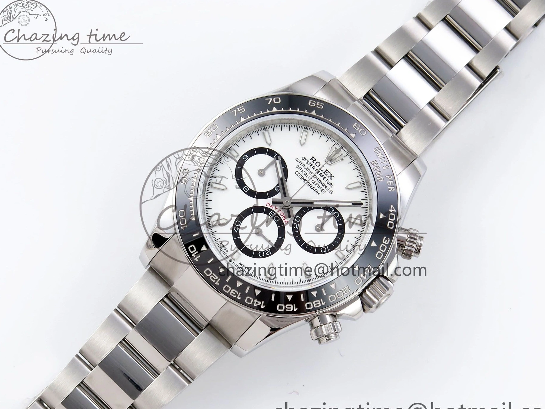 1221 Daytona 126500 QF 1:1 Best Edition 904L Steel White Dial on SS Braclet SH4131 V Stretchable 1297
